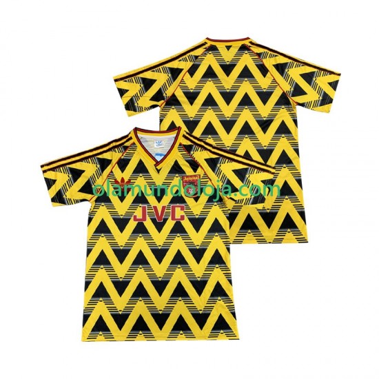 Camisola Arsenal 1991 1993 Retro Homem Equipamento Segundo Manga Curta